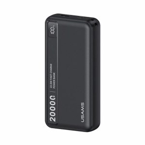 Power Bank 2 Puertos USB A / USB C 20.000mAh Negro USAMS